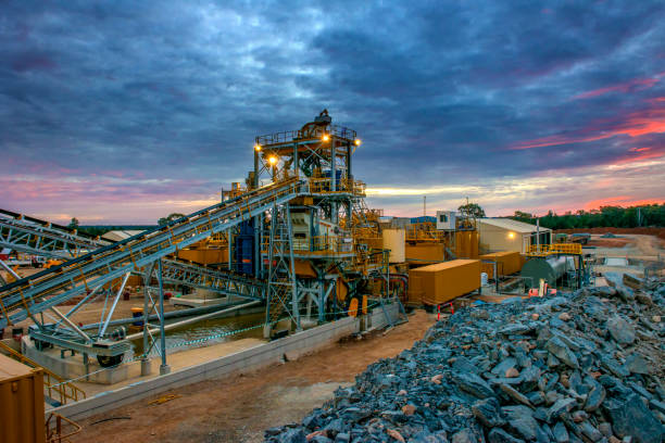 a large setup infrastructure for mining gold and other minerals in australia.